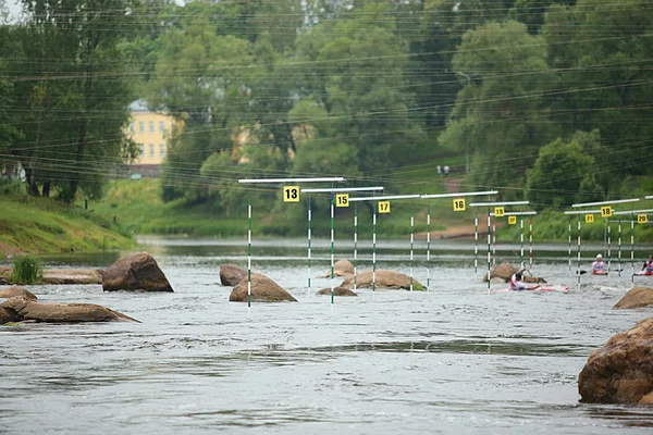 Canoe slalom course — Stock Photo, Image