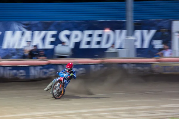 Pilotos de Speedway na pista - Maksim Bogdanov — Fotografia de Stock