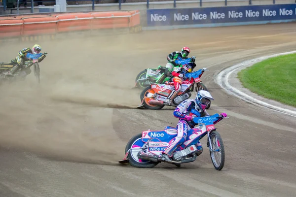 Pilotos de pista na pista - Grigorij Laguta à frente — Fotografia de Stock