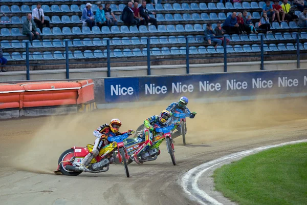 Speedway ryttare på spåret — Stockfoto