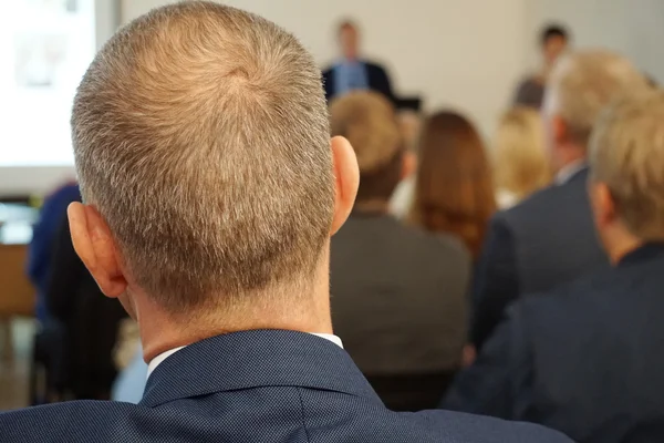 Meeting in a conference hall — Stock Photo, Image