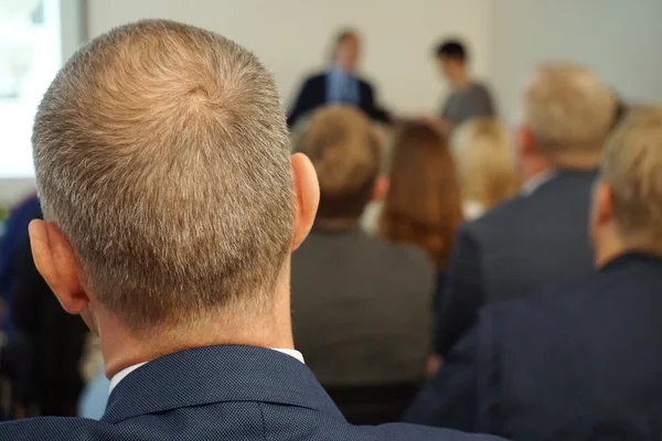 Meeting in a conference hall — Stock Photo, Image