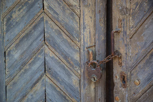 Vecchia porta chiusa — Foto Stock