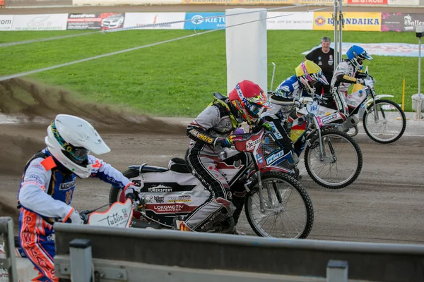 Pilotos de Speedway no início — Fotografia de Stock