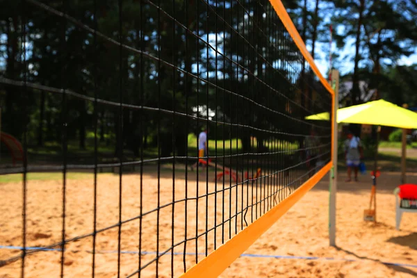 Beachvolleyballnetz — Stockfoto