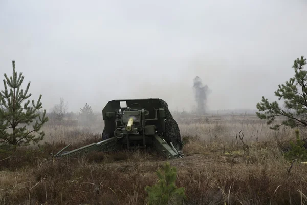 砲兵射撃 — ストック写真