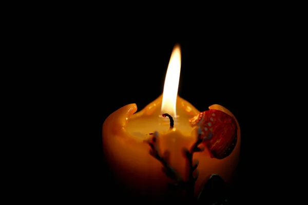 The burning candle — Stock Photo, Image
