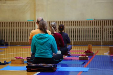 Yoga sınıfı.