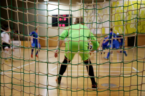 Bramkarz futsalu — Zdjęcie stockowe