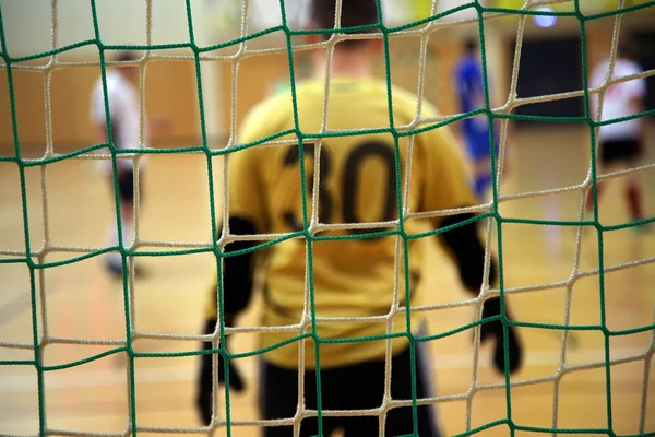 Bramkarz futsalu — Zdjęcie stockowe