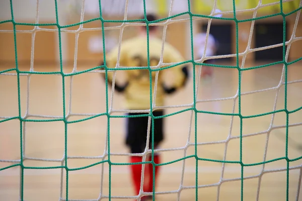 Bramkarz futsalu — Zdjęcie stockowe