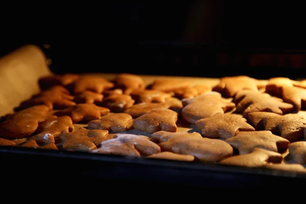 Pan de jengibre. Las galletas de Navidad —  Fotos de Stock