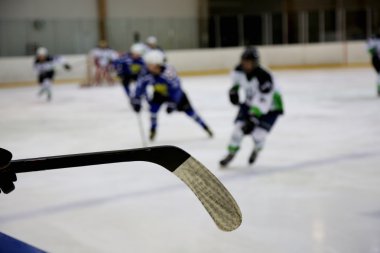 Buz Hokey sopası ve buz hokeyi oyunu