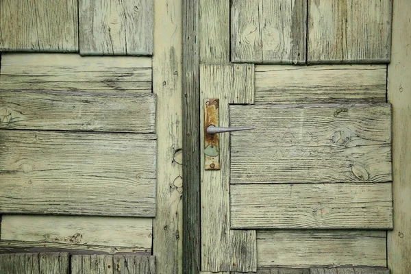 Eski yeşil kapı modeli — Stok fotoğraf