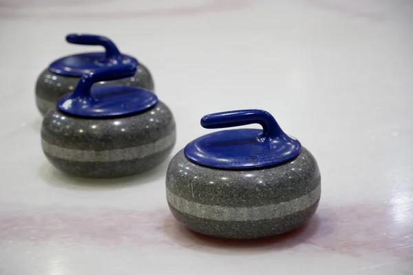 The stones for game in curling — Stock Photo, Image