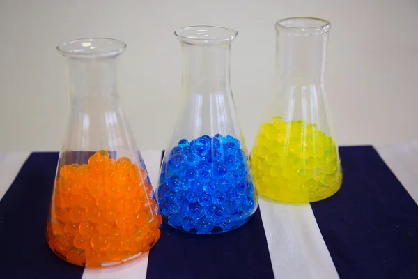 Palloni di vetro con palline colorate — Foto Stock