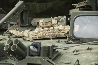 tactical body armor on the armor