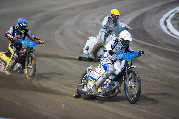 Speedway förare på banan — Stockfoto