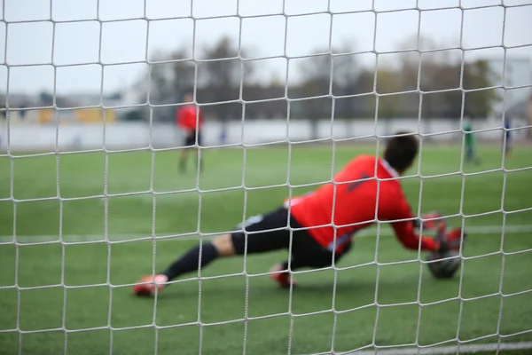 Latar belakang kiper sepak bola — Stok Foto