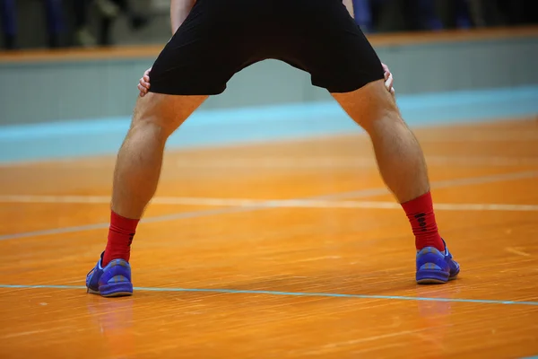 Legs of sportsman — Stock Photo, Image