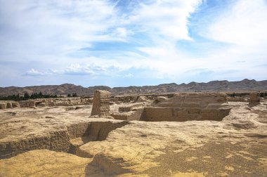 Şehrin eski kalıntıları. 