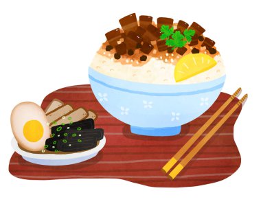 Asya yemeklerinin gösterimi