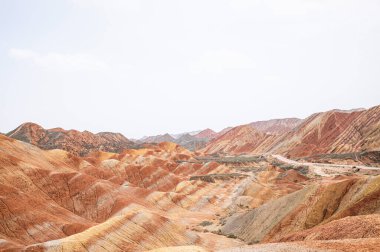İsrail 'in kuzeyindeki Negev Çölü' nün güzel manzarası