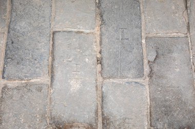 eski taş kaldırım arka planı