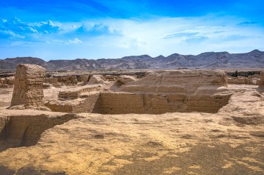 Eski şehrin kalıntıları. 