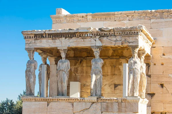 Ruins Ancient Greek Temple Columns — Fotografia de Stock