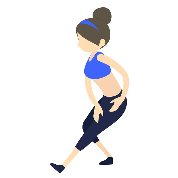 Femme Faisant Des Exercices Yoga Illustration — Photo