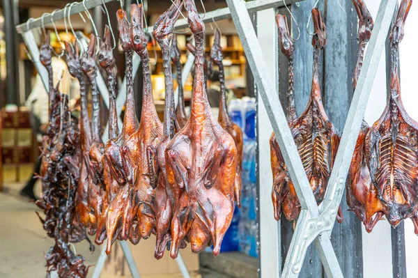 Comida Callejera Patos Ahumados — Foto de Stock