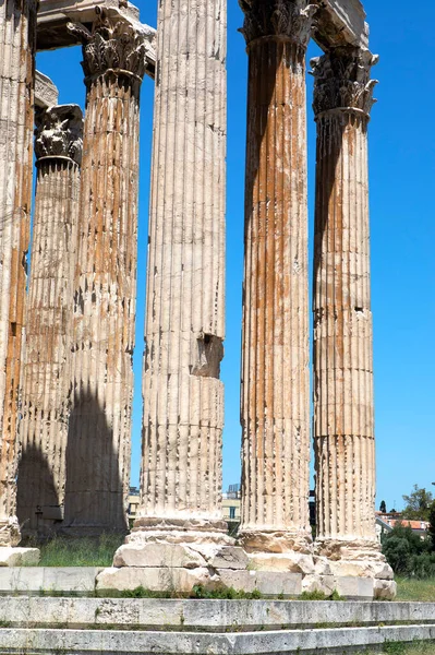 Ruins Ancient Greek Temple Columns — Stock Photo, Image
