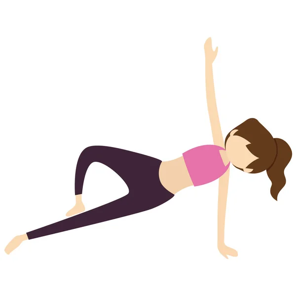 Posa Yoga Icona Web Semplice Illustrazione — Foto Stock