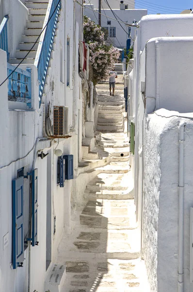 White Architecture Greek Island Santorini — Fotografia de Stock