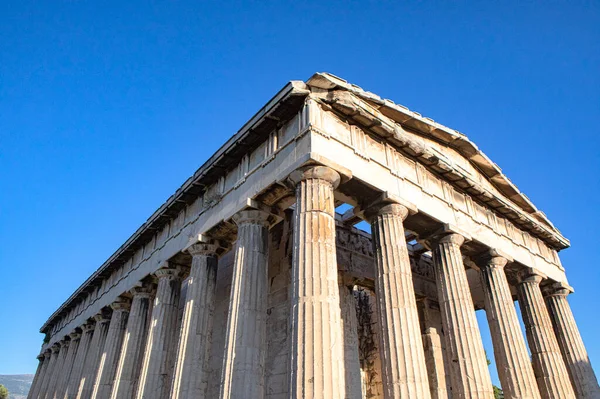 Schilderachtige Opname Van Oude Ruïnes Van Pantheon Griekenland — Stockfoto