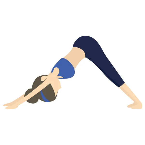 Posa Yoga Icona Web Semplice Illustrazione — Foto Stock