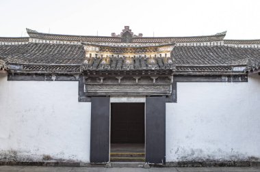 the old building in Asian town