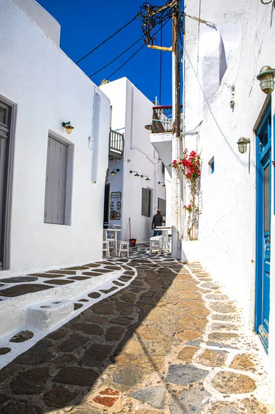 Scenic Shot Street Mykonos Greece — Fotografia de Stock