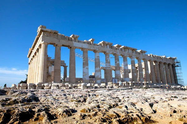 Plano Escénico Ruinas Antiguas Del Panteón Grecia — Foto de Stock