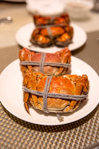 Lezzetli ızgara yengeç.