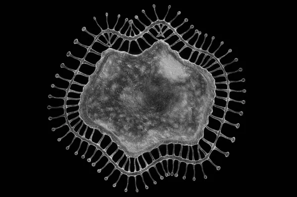 Ilustracja Koronawirusa — Zdjęcie stockowe