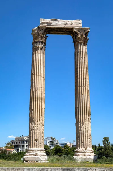 Ruïnes Van Oude Griekse Tempel Met Zuilen — Stockfoto