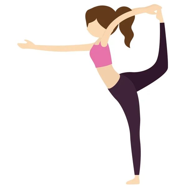 Posa Yoga Icona Web Semplice Illustrazione — Foto Stock