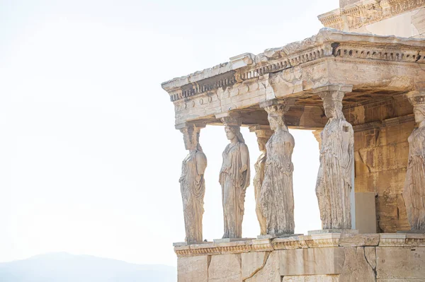 Ruins Ancient Greek Temple Columns — Fotografia de Stock