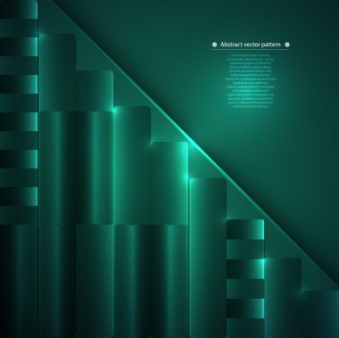 Aydınlatmalı soyut geometrik desen. aydınlatma