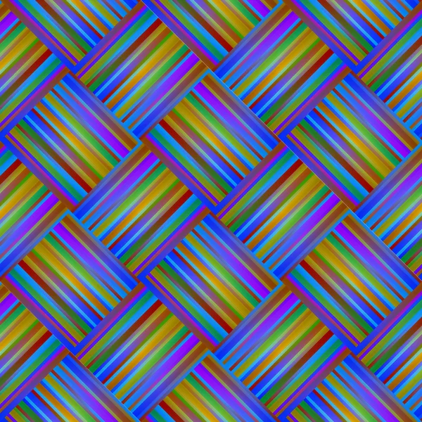 Nahtloser Regenbogenhintergrund mit Linien und Streifen, Nähtextilien — Stockvektor