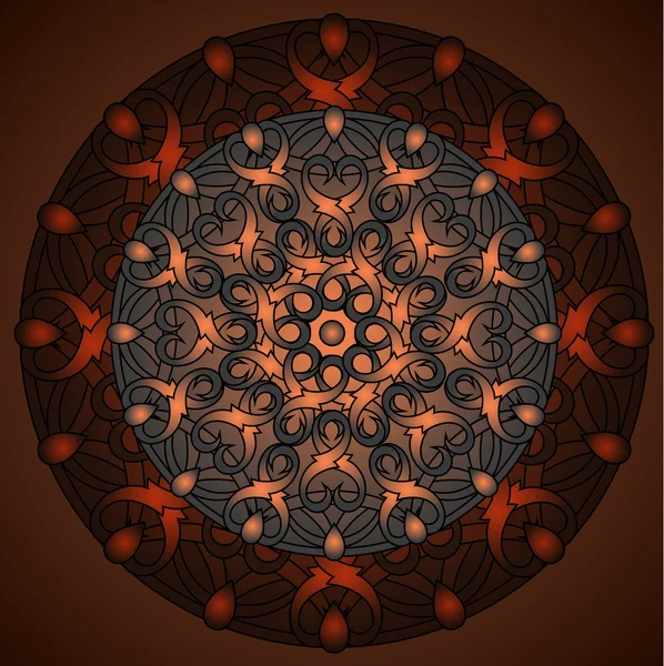 Decoratieve ontwerpelement met een circulaire patroon. Mandala — Stockvector