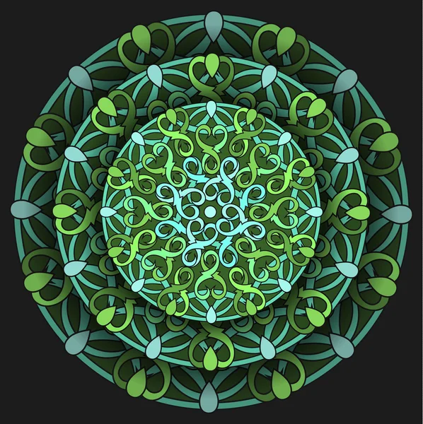 dairesel bir desen ile dekoratif öğe. Mandala