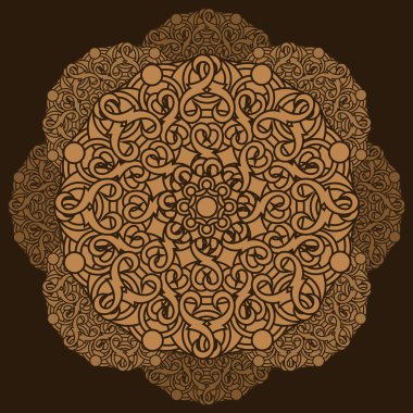dairesel bir desen ile dekoratif arka plan. Mandala.